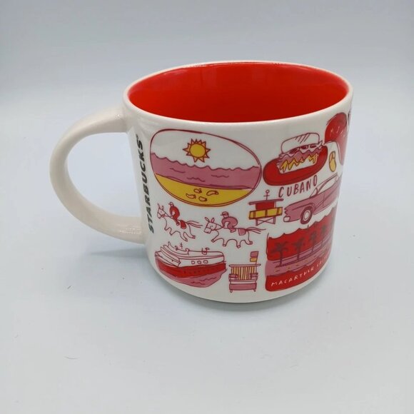 Starbucks Ornament Mug, MIAMI, « Been There » Collection, New 14 oz each - Picture 4 of 14